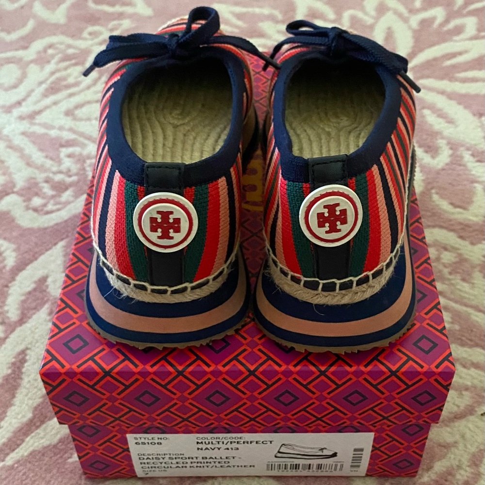Tory Burch multicolor wedge espadrilles